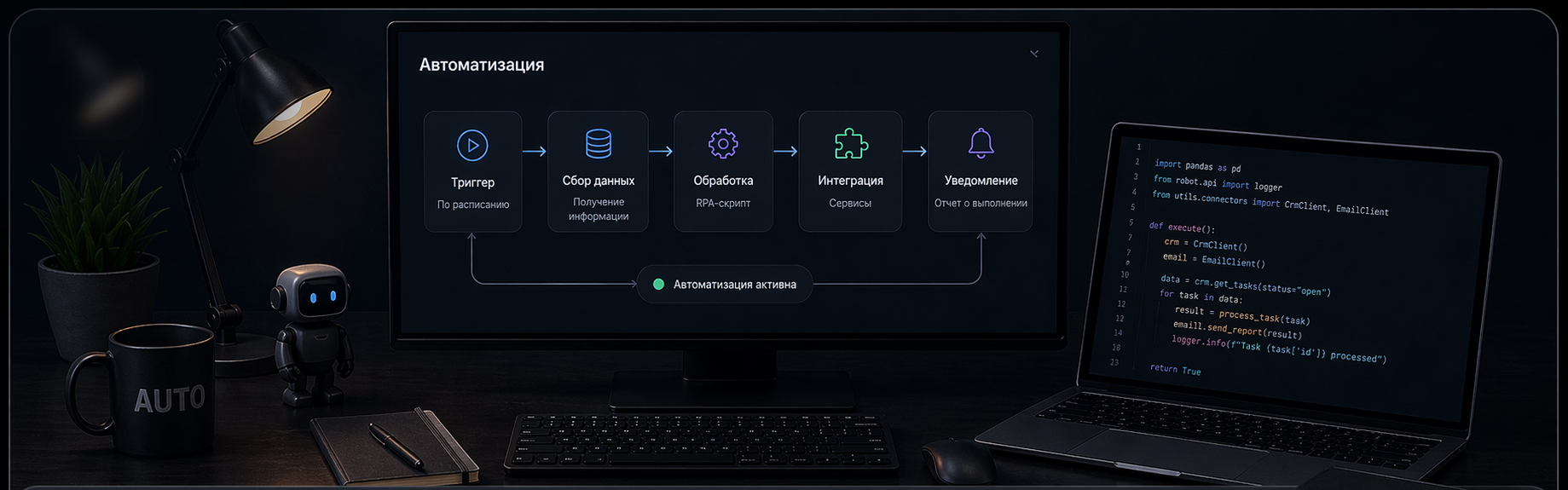 Автоматизация - иллюстрация услуги