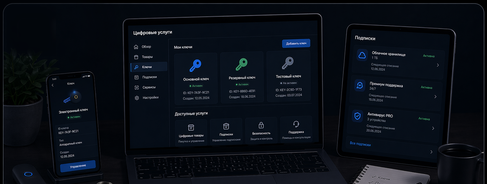 Цифровые услуги - иллюстрация услуги